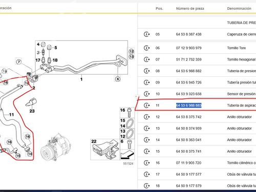 AC pipe BMW X6 (E71, E72) xDrive 35 d | BP36422114M126  - Image 5