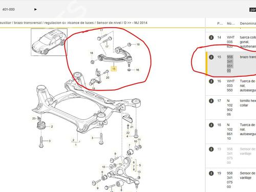 Right front suspension arm PORSCHE CAYENNE (92A) 3.0 Diesel | BP18157726M13 