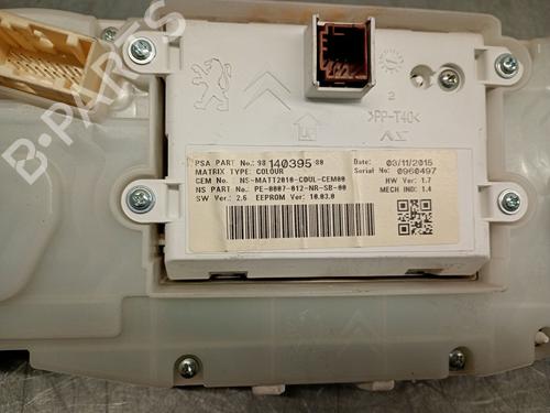 Instrument cluster PEUGEOT 2008 I (CU_) 1.2 THP 110 / PureTech 110 | BP29324991C47 