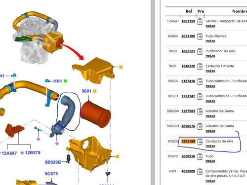 Pipe FORD FOCUS III Turnier 1.0 EcoBoost | BP22727873M125 