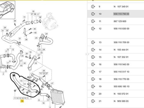 Pipe PORSCHE CAYENNE (92A) 3.0 Diesel | BP32365982M125
