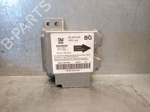 ECU airbags OPEL ZAFIRA A MPV (T98) 2.0 DTI 16V (F75) 09229303 | SIEMENS