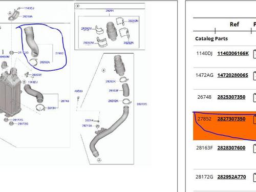 Pipe HYUNDAI BAYON (BC3) 1.0 T-GDI 48V-Hybrid | BP25246866M125 - Image 5