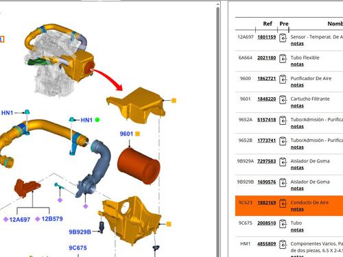 Pipe FORD FOCUS III Turnier 1.0 EcoBoost | BP25404355M125