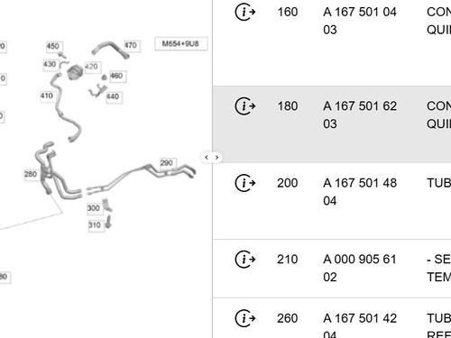 Pipe MERCEDES-BENZ GLE (V167) GLE 300 d EQ Boost 4-matic (167.119, 167.109) | BP36996508M125 - Image 6