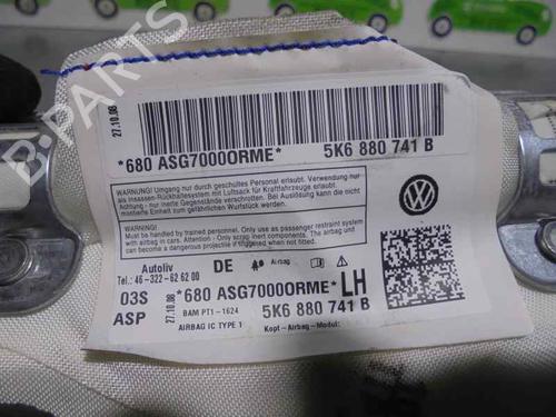 Left curtain airbag VW GOLF VI (5K1) 2.0 TDI | BP2314444C11 