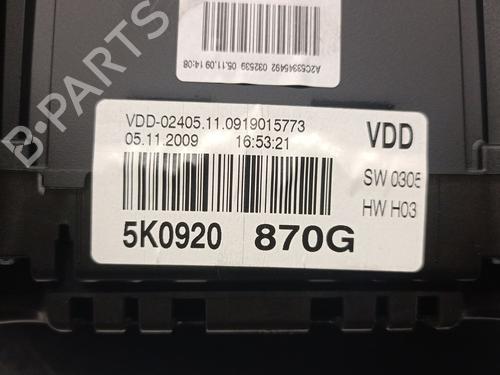 Instrument cluster VW GOLF VI (5K1) 1.6 TDI | BP29192271C47 - Image 5