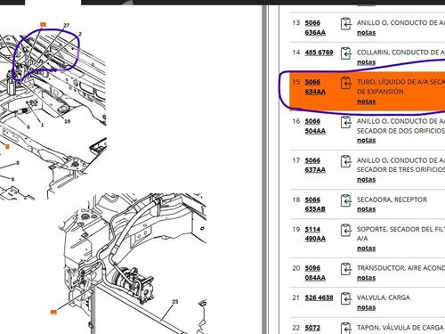 Przewód klimatyzacji CHRYSLER VOYAGER IV (RG, RS) 2.5 CRD | BP30053121M126 