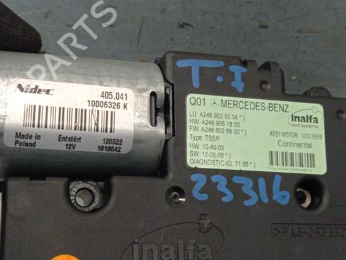 Sunroof engine MERCEDES-BENZ B-CLASS Sports Tourer (W246, W242) B 180 CDI (246.200) | BP27928789M60 