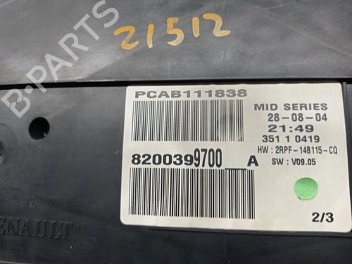 Instrument cluster RENAULT MEGANE II (BM0/1_, CM0/1_) 1.5 dCi (BM02, BM13, BM2A, CM02, CM13) | BP21580863C47 