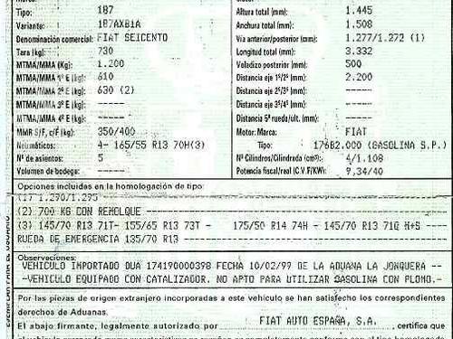 Engine control unit (ECU) FIAT SEICENTO / 600 (187_) 1.1 (187AXB, 187AXB1A, 187AXC1A02) | BP2054394M57 
