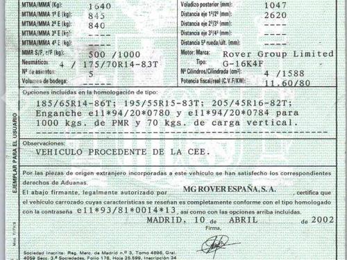 Injection rail ROVER 45 I Saloon (RT) 1.6 | BP31590560M98 - Image 7