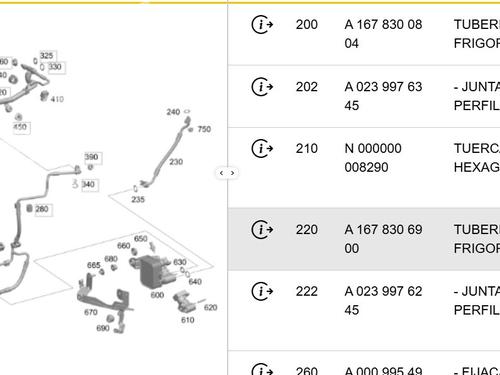 AC pipe MERCEDES-BENZ GLE (V167) GLE 300 d EQ Boost 4-matic (167.119, 167.109) | BP36996465M126 - Image 6