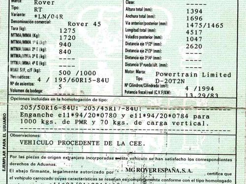 Egr ROVER 45 I Saloon (RT) 2.0 iDT | BP5106118M69  - Image 9