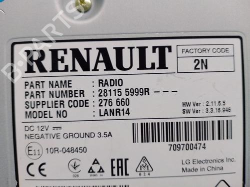 Radio RENAULT KOLEOS II (HC_) 2.0 dCi 175 4WD | BP32207001E6 