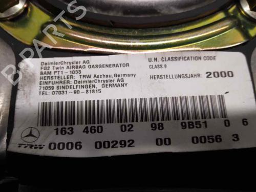 Driver airbag MERCEDES-BENZ M-CLASS (W163) ML 270 CDI (163.113) | BP11732942C9 