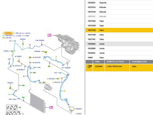 AC pipe FORD PUMA (J2K, CF7) 1.0 EcoBoost | BP29608109M126