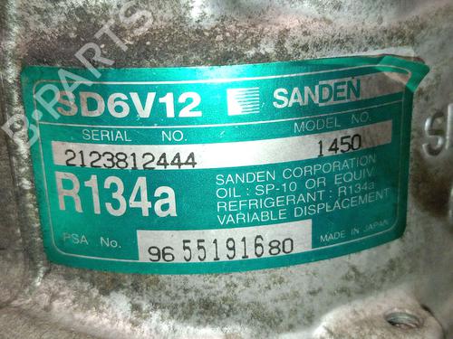 AC compressor CITROËN C2 (JM_) 1.4 HDi | BP38435301M34 - Image 6