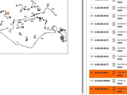 Pipe MERCEDES-BENZ GLC (X253) 220 d 4-matic (253.905, 253.903) | BP25432846M125