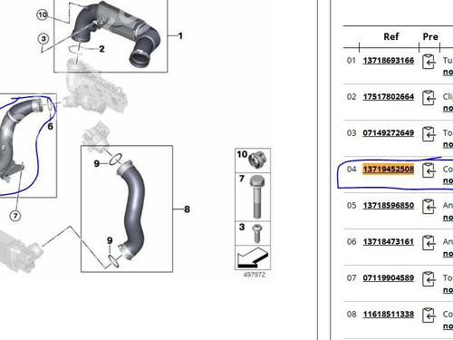 Pipe BMW 1 (F40) 118 i | BP25235585M125 