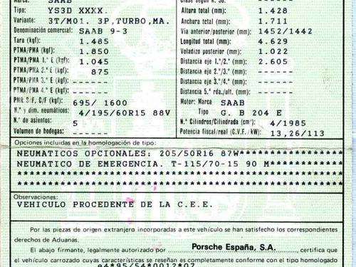 Electronic sensor SAAB 9-3 (YS3D) 2.0 Turbo | BP8294334M84 