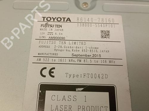 Radio LEXUS NX (_Z1_) 300h AWD (AYZ15_) | BP29943883E6