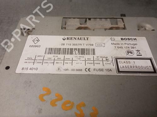 Radio RENAULT KANGOO Express (FW0/1_) 1.5 dCi 70 (FW0A, KW0V) | BP23169265E6 