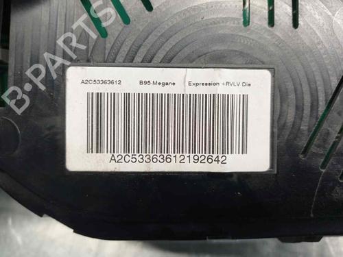 Instrument cluster RENAULT MEGANE III Hatchback (BZ0/1_, B3_) 1.5 dCi (BZ09, BZ0D, BZ1W, BZ29, BZ14) | BP10694183C47 