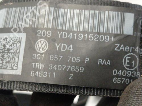 Front left seatbelt VW PASSAT B6 (3C2) 1.4 TSI | BP27655397I26 