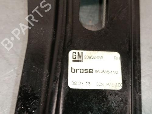 Front right window mechanism OPEL INSIGNIA A (G09) 2.0 CDTI (68) | BP31623362C23 