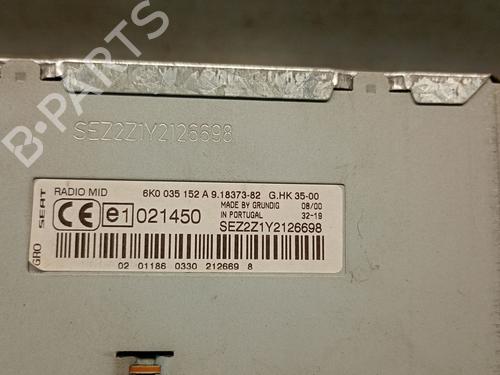 Radio FIAT TIPO Saloon (356_, 357_) 1.4 LPG (356SXF1B) | BP24702831E6 