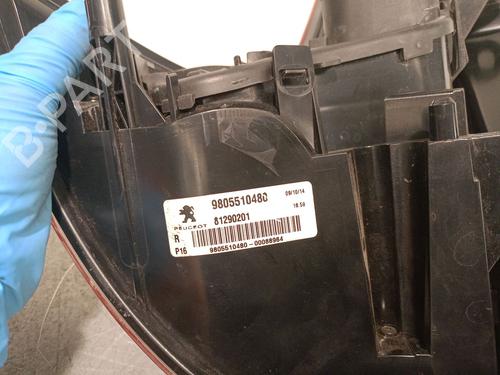 Right taillight PEUGEOT 3008 I MPV (0U_) 1.6 HDi 115 / BlueHDi 115 | BP26124158C35 