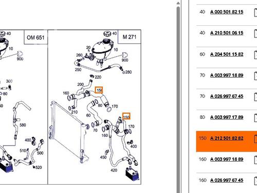 Pipe MERCEDES-BENZ C-CLASS (W204) C 220 CDI (204.008) | BP28726395M125