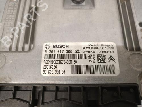 Engine control unit (ECU) PEUGEOT 207 (WA_, WC_) 1.4 HDi | BP22724420M57