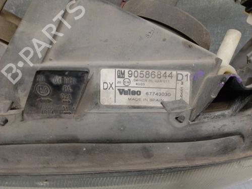 Left headlight OPEL VECTRA B (J96) 2.0 DTI 16V (F19) | BP13303252C28 