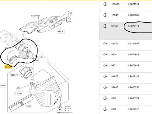 Pipe LAND ROVER RANGE ROVER EVOQUE (L538) 2.0 D 4x4 | BP33547363M125  - Image 5