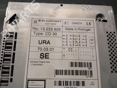 Radio OPEL MERIVA A MPV (X03) 1.7 CDTI (E75) | BP29827487E6