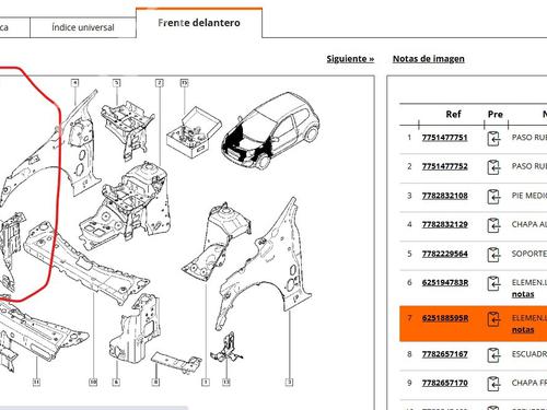 Right headlight support RENAULT TWINGO II (CN0_) 1.5 dCi 75 | BP37720113C156 - Image 5