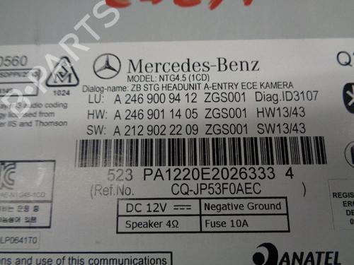 Radio MERCEDES-BENZ CLA Coupe (C117) CLA 220 CDI / d (117.303) | BP11195534E6 