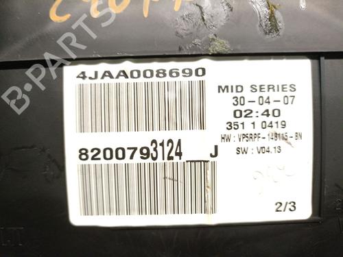 Instrument cluster RENAULT MEGANE II (BM0/1_, CM0/1_) 1.6 16V | BP30562940C47 