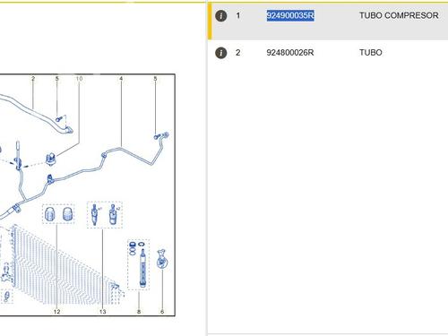 AC pipe RENAULT MEGANE III Grandtour (KZ0/1) 1.2 TCe (KZ2B, KZ11) | BP25245185M126 