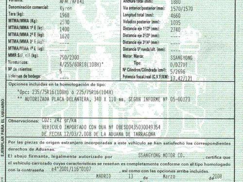 Switch SSANGYONG KYRON 2.7 Xdi 4x4 | BP34189752I30  - Image 9