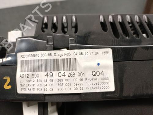 Instrument cluster MERCEDES-BENZ E-CLASS (W212) E 250 CDI / BlueTEC (212.003, 212.004) | BP36295550C47  - Image 6