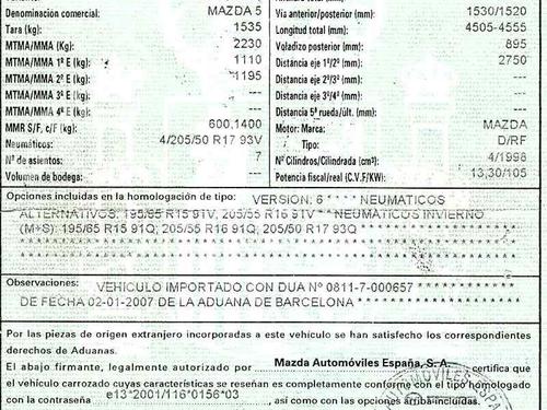 AC-rør MAZDA 5 (CR) 2.0 CD (CR19) | BP20248538M126 