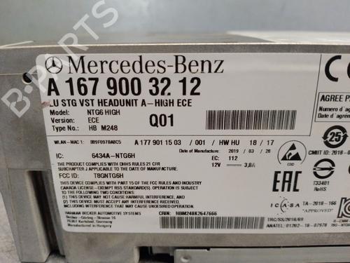 Radio MERCEDES-BENZ A-CLASS (W177) A 180 d (177.003) | BP29943861E6 