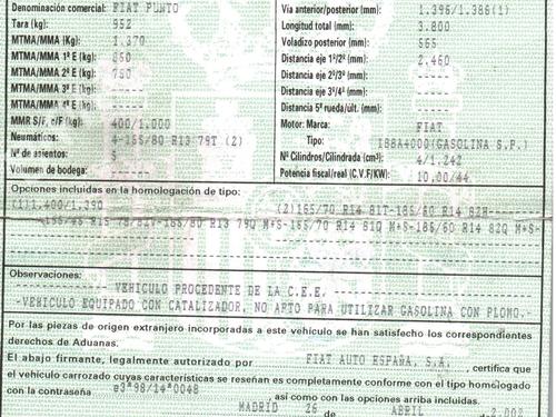 Andere FIAT PUNTO (188_) 1.2 Bipower (188BXA1A) | BP20263956O1 