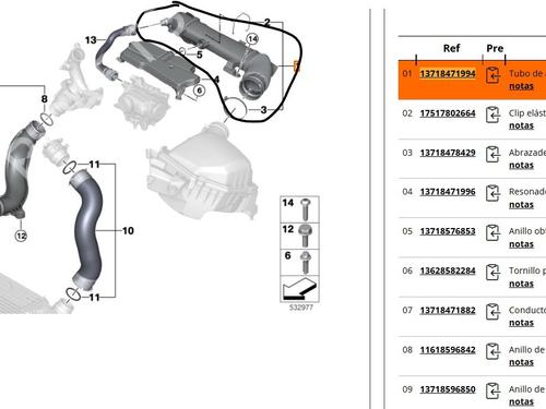 Rør BMW X2 (F39) sDrive 18 d (150 hp) 32316800