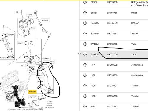 Pipe LAND ROVER RANGE ROVER EVOQUE (L538) 2.0 D 4x4 | BP33544068M125 - Image 5