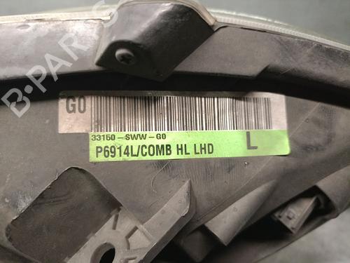 Left headlight HONDA CR-V III (RE_) 2.2 i-CTDi 4WD (RE6) | BP32384111C28