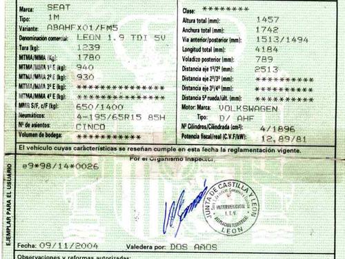 Førerens kollisjonspute SEAT LEON (1M1) 1.9 TDI | BP5564678C9 